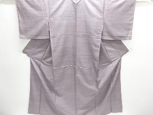 横段に麻の葉模様織出し西陣お召し着物